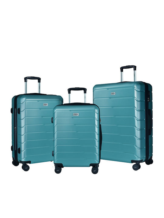 Lavor Travel Suitcases Hard Mint with 4 Wheels Set of 3 Pieces