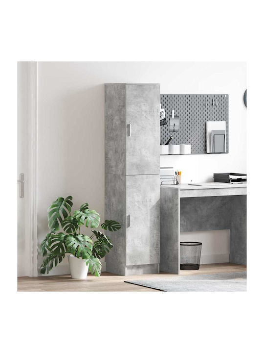 vidaXL Wohnzimmer Schrank aus Spanplatte Grau B...