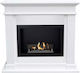 Xaralyn Indoor Wall Mounted Bioethanol Fireplace White 92x98x28cm