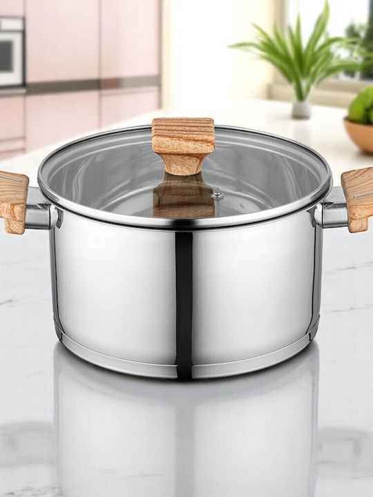 Florina Fitter Oală Adâncă Din Oțel Inoxidabil 5.6lt 24cm
