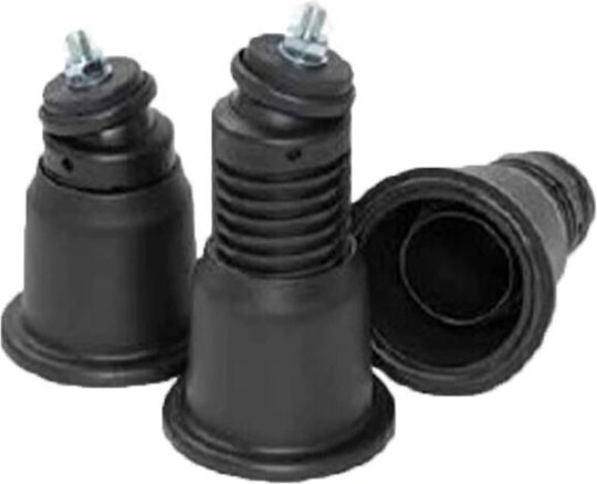 Adjustable Air Conditioner Support Brackets Screw H120-180mm Black 4 Pieces 0503prs-b