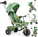Ecotoys Триколка с Ръкохватка за Родител Зелен