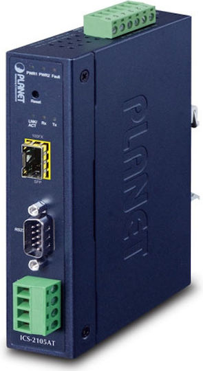 Serial Device Server Planet Ip30 Industrial 1-port Rs232 Rs422 Rs485