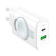 Fixed Charger Without Cable GaN with 2 USB-A Ports 33W Power Delivery Whites