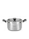 Izzy Top Chef Tiefer Edelstahl-Topf 26cm