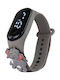 Lean Toys Kinderuhr mit Kautschuk/Plastikarmband Gray