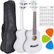 V-tone Uk23 Wh Acoustic Concert Ukulele 23" White + Cover Ukulele Bag Carrying Case 3 White Picks