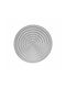 Runde Oriental PVC Tischsets Silber 40cm