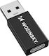 Wozinsky Konverter USB-A männlich zu USB-C weiblich 1Stück WAAC-01