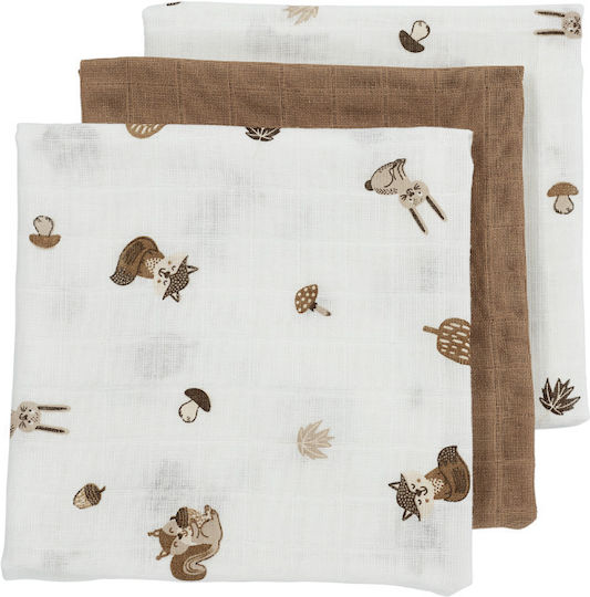 Meyco Umărul Burp Cloth 30x30cm 3 Bucăți Meyco Umărul Burp Cloth 30x30cm 3 Bucăți