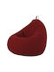 Pouf Birne Wasserdicht Canvas Rote 70x70x80cm