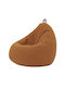 Bean Bag Chair Pear Waterproof Canvas Pumpkin 70x70x80cm