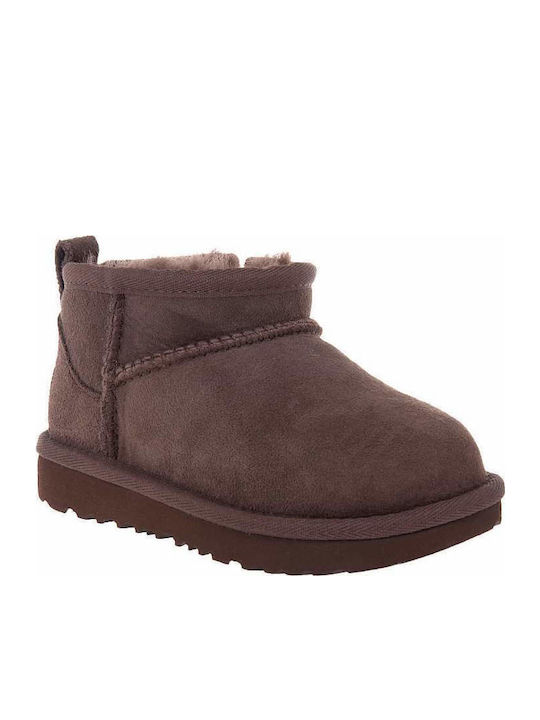 UGG Classic Ultra Mini Suede Kids Boots with Zi...
