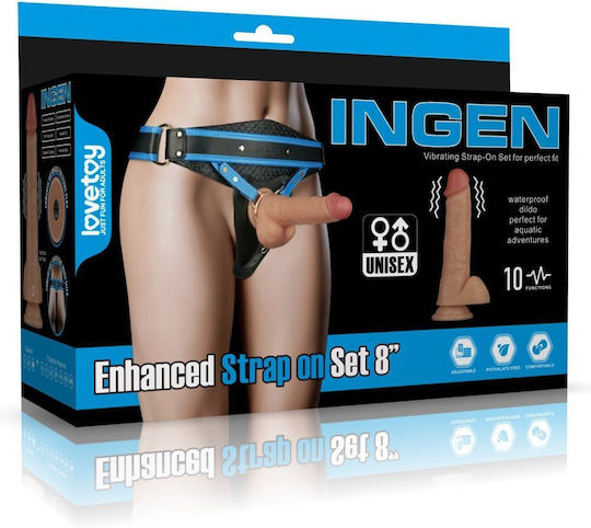 Vibrierendes Verbesserte Strap-Ons Set 8'' L Xl 2xl