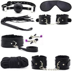 Ερωτικά BDSM Kit σε Μαύρο Χρώμα 8τμχ