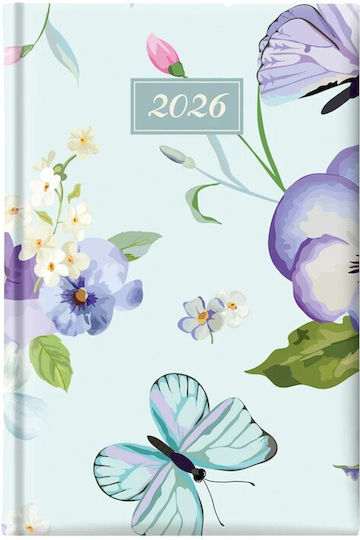 THeofylaktos Blooming Butterfly Daily Agenda 2026 11x16.5cm