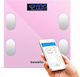 Bewello Smart Badezimmerwaage mit Bluetooth in Rosa Farbe