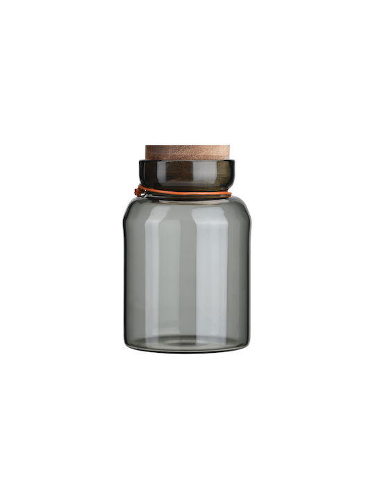 Estia Allure General Use Vase with Airtight Lid Glass Transparent 750ml 1 Piece
