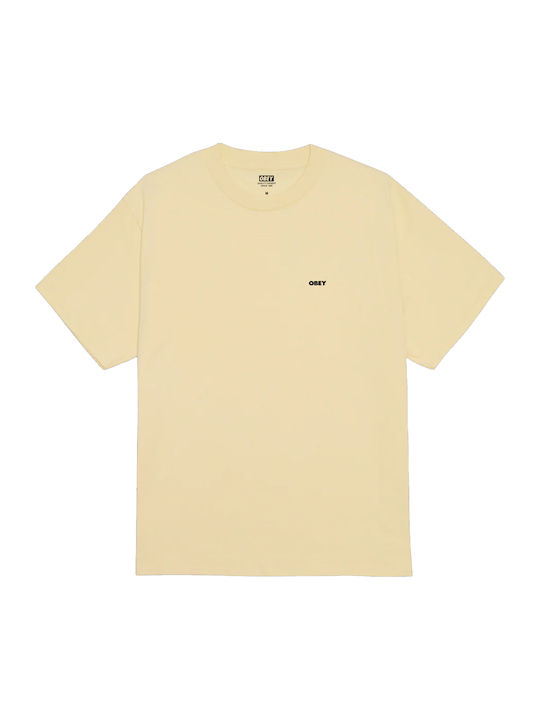 Obey T-shirt Κίτρινο