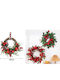 Weihnachtskranz Dekorativ 40cm Weihnachts-Halbkreis Pe
