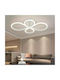 Ms54005-4 White LED Ceiling Light with 3 Light Colours Modern Design 65 × 65 × 90 Cm