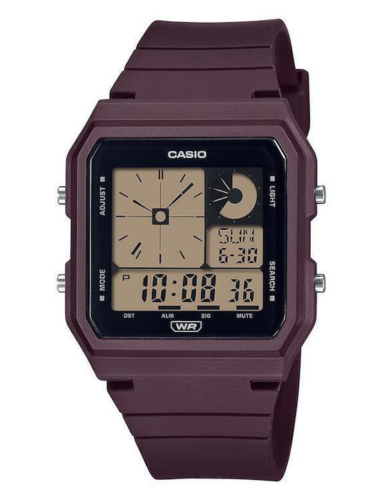 Casio Ρολόι Μπαταρίας με Καουτσούκ Λουράκι