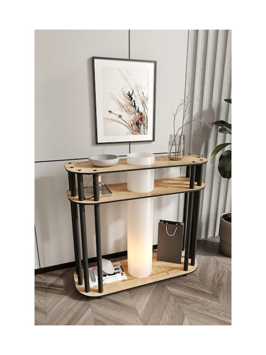 Lampadă De Podea Modernă Cu LED Integrat Neagră Și Albă 90x83cm