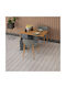 Ausziehbarer Küchen- und Esszimmertisch MDF Anthrazit & Nussbaum 70x168x75 Höhe