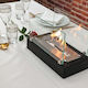 Desktop Bioethanol Fireplace Elegant Design Glass & Metal