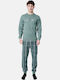 Dreams by Joyce Men's Winter Pajamas Set Khaki