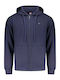 Cardigan With Hood Dark Navy Blue