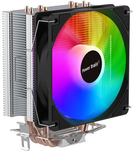 Power Train DL-400T PRO CPU Kühlung mit RGB Beleuchtung Schwarz