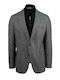 Men's Winter Suit Jacket Slim Fit Gray