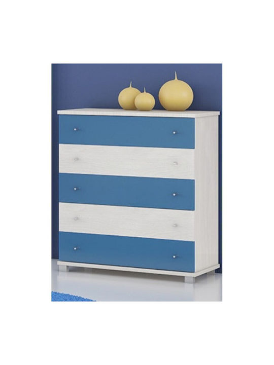 Comodă pentru copii cu 5 sertare 75x45x90buc