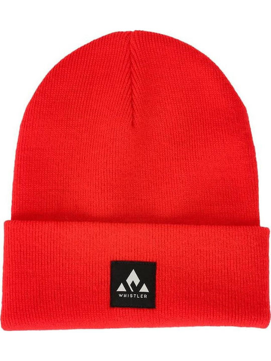 Beanie Unisex Beanie Gestrickt in Rot Farbe