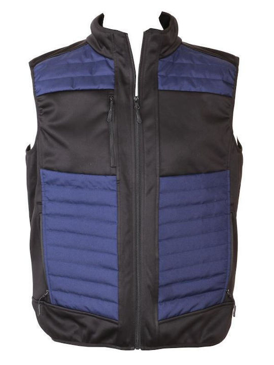 Fageo Мъжки Работно яке Водоустойчиво Softshell с подплата от флийс Черен