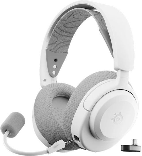 SteelSeries Arctis Nova 3X Over Ear Gaming Headset με σύνδεση Bluetooth / USB Λευκό for Nintendo Switch / PC / PS4 / PS5 / XBOX