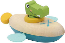Canoe-Crocodil Cu Mecanism De Întoarcere Din Lemn