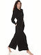 Women's Long-sleeved One-piece Suit Black