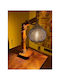 Natural Wooden Ottoman Series Floor Lamp with Lampshade for Bedside Lighting
