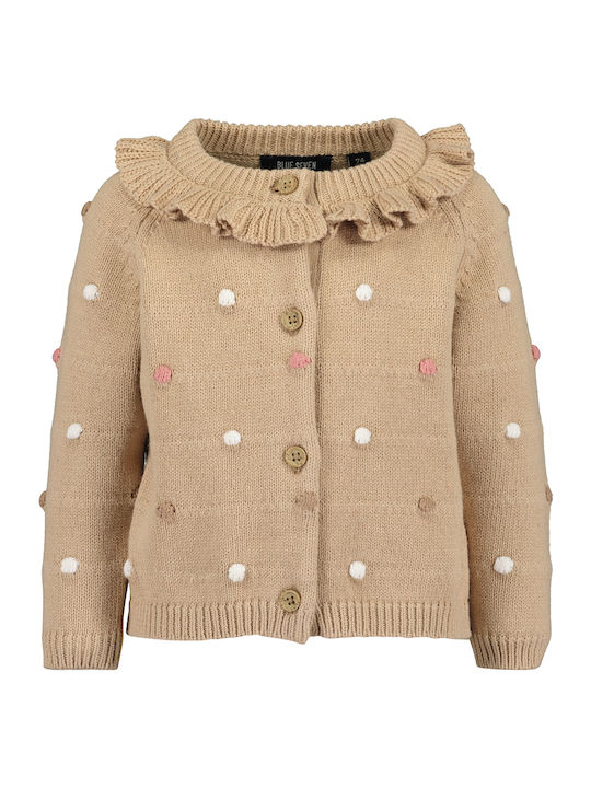 Kids Cardigan Knitted Beige