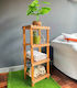Wooden Plant Shelf 4 Levels Balcony and Garden