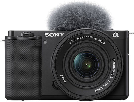 Sony ZV-E10 Mirrorless Camera Kit (E PZ 16-50mm F3.5-5.6 OSS II) Black