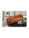 Three-Seater Couch Orange 240x90x75 cm