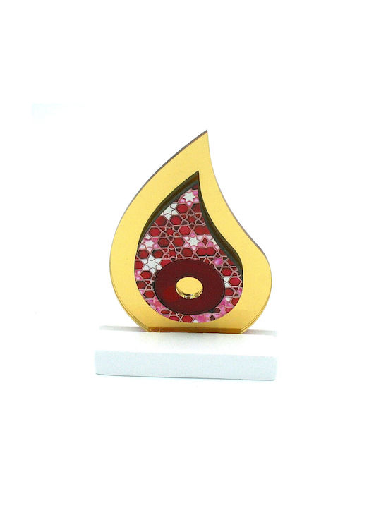 Makwedding Tabletop Lucky Charm Home Red Ceramic 1pcs