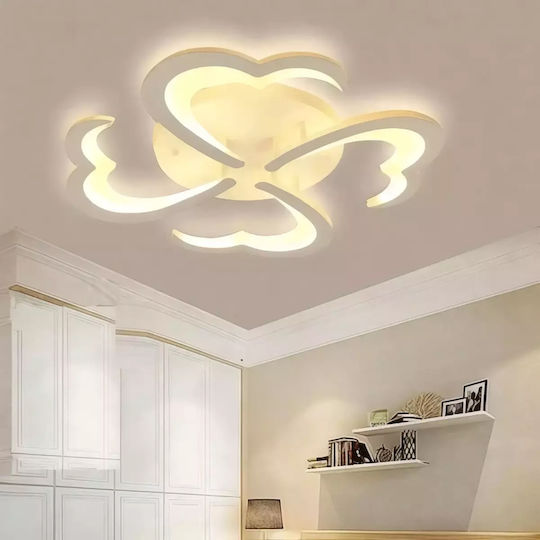 Ms54005-4 3 Farben Led Weiß Deckenleuchten montieren 4 Lampen Moderner Design-65 × 65 × 10 Cm