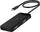 Lemorele TC122 USB-C Лаптоп Докинг Станция с HDMI 4K PD и Свързване на 2 Монитора Черен