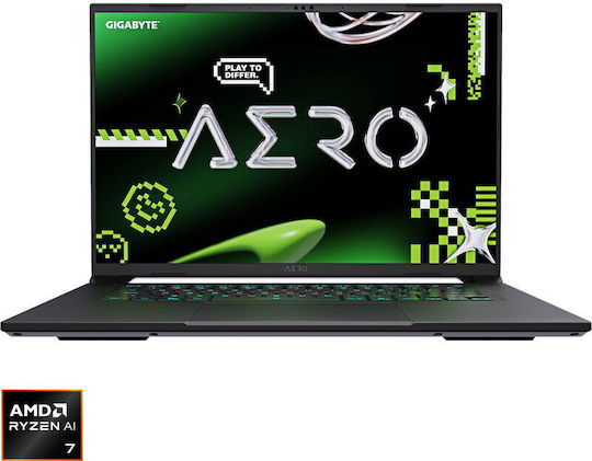 Gigabyte AERO X16 1VH93EEC94DH 16" QHD+ 165Hz (Ryzen AI 300 Series-7 350/16GB/1TB SSD/GeForce RTX 5060/W11 Home) Lunar White (International English Keyboard)