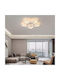Ms17005-5 Alb Luminiță De Tavan Montată 5 LED Lumină Design Modern Și Simplu 70 × 70 × 10 Cm