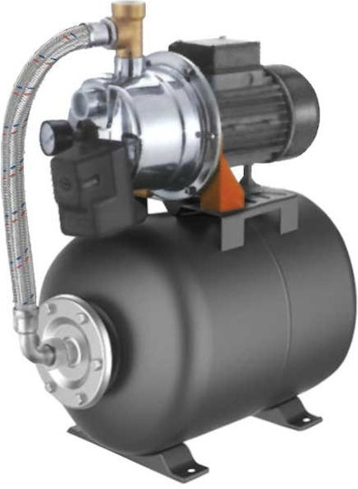 Leo Group Cu o singură fază Pompa de presiune pentru apă cu rezervor de 25lt litri 1.1hp